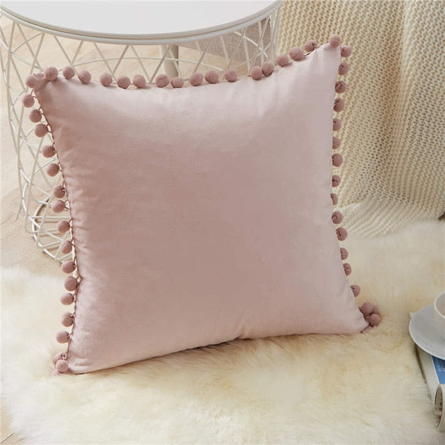 Velvet Fuzzy Pillow Cover