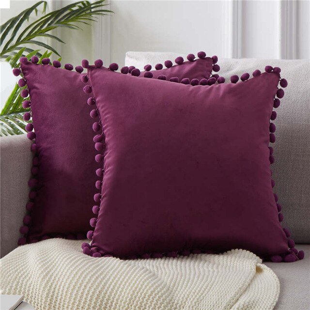 Velvet Fuzzy Pillow Cover